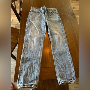 American Age Blue Straight Jeans Stonewashed